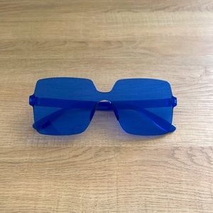 Blue Blocked Sunglasses
